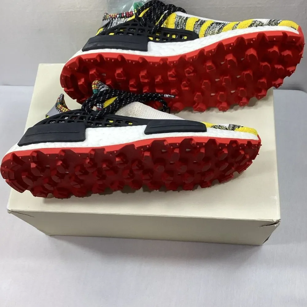 Adidas NMD Hu‎ Pharrell Solar Pack Red White Black Yellow Men's Sz 6 SKU # 3017